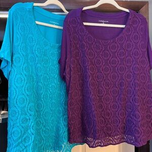 2 Croft and Barrow 2XL Shirts